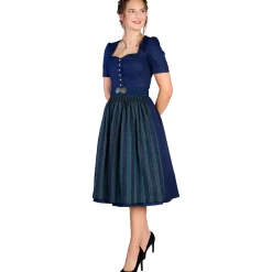 Discount Damen Dirndl "Ines", Dunkel Damen Dirndl
