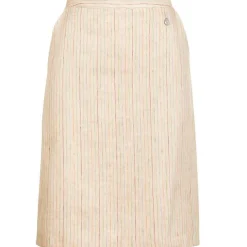 New Damen Leinenrock "Karin", Sand Damen Mieder & Röcke