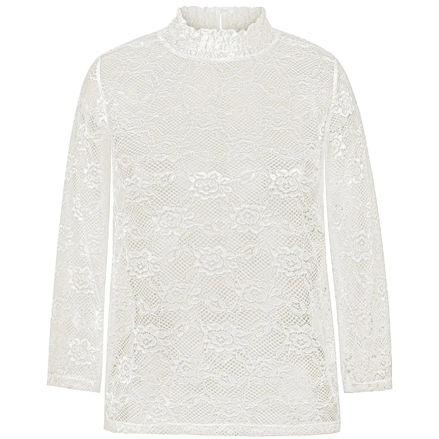 Discount Damen Spitzen-Shirt "Molly", Creme Damen Shirts