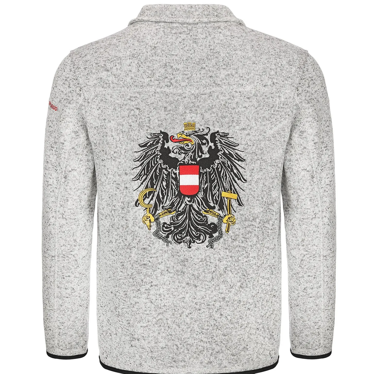 Online Damen Strickfleece Jacke "Österreich", Hell Damen Jacken
