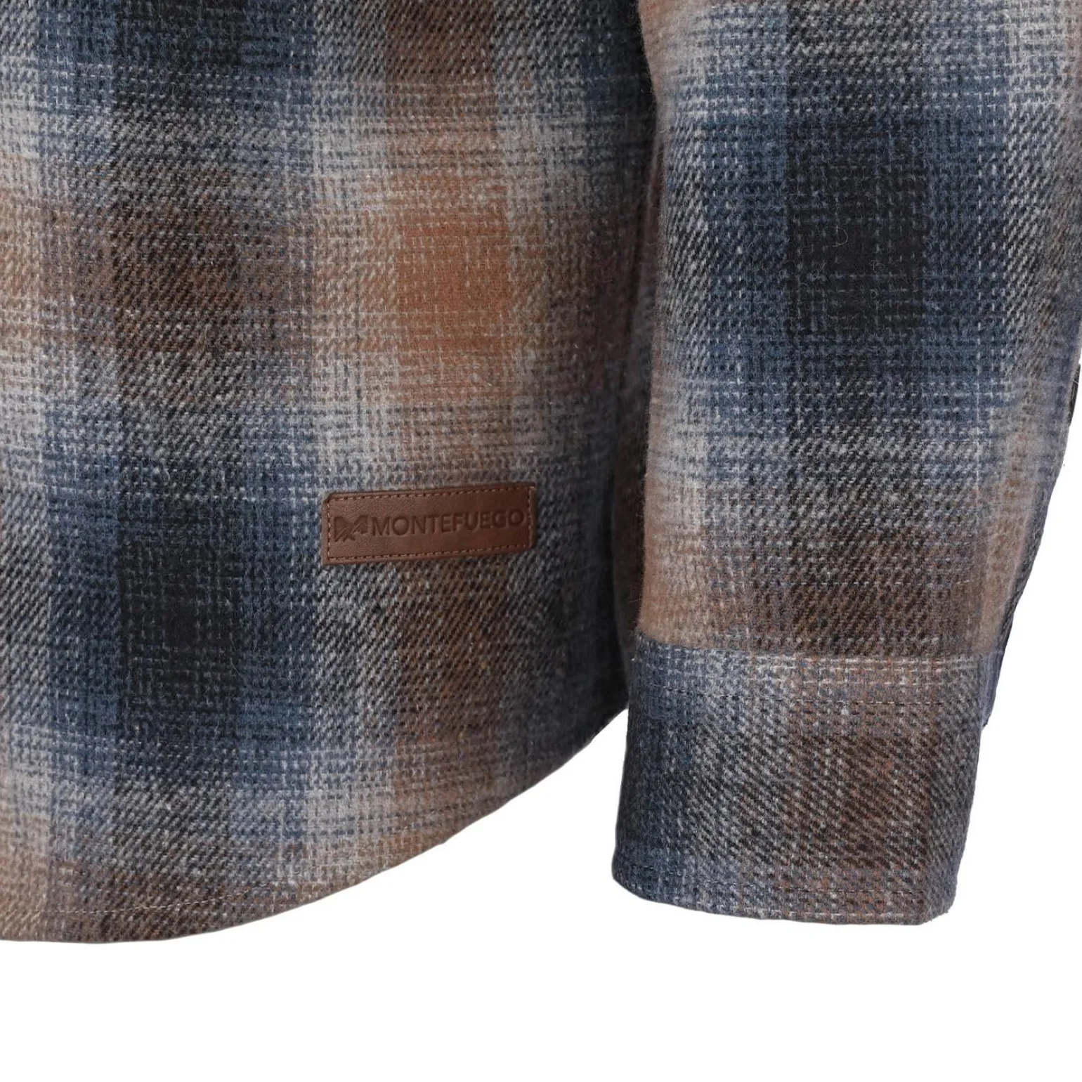 Cheap Herren Flanellhemd "Karo", Blau-Orange Herren Hemden
