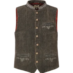 New Herren Gilet "Henry", Stone Herren Gilets