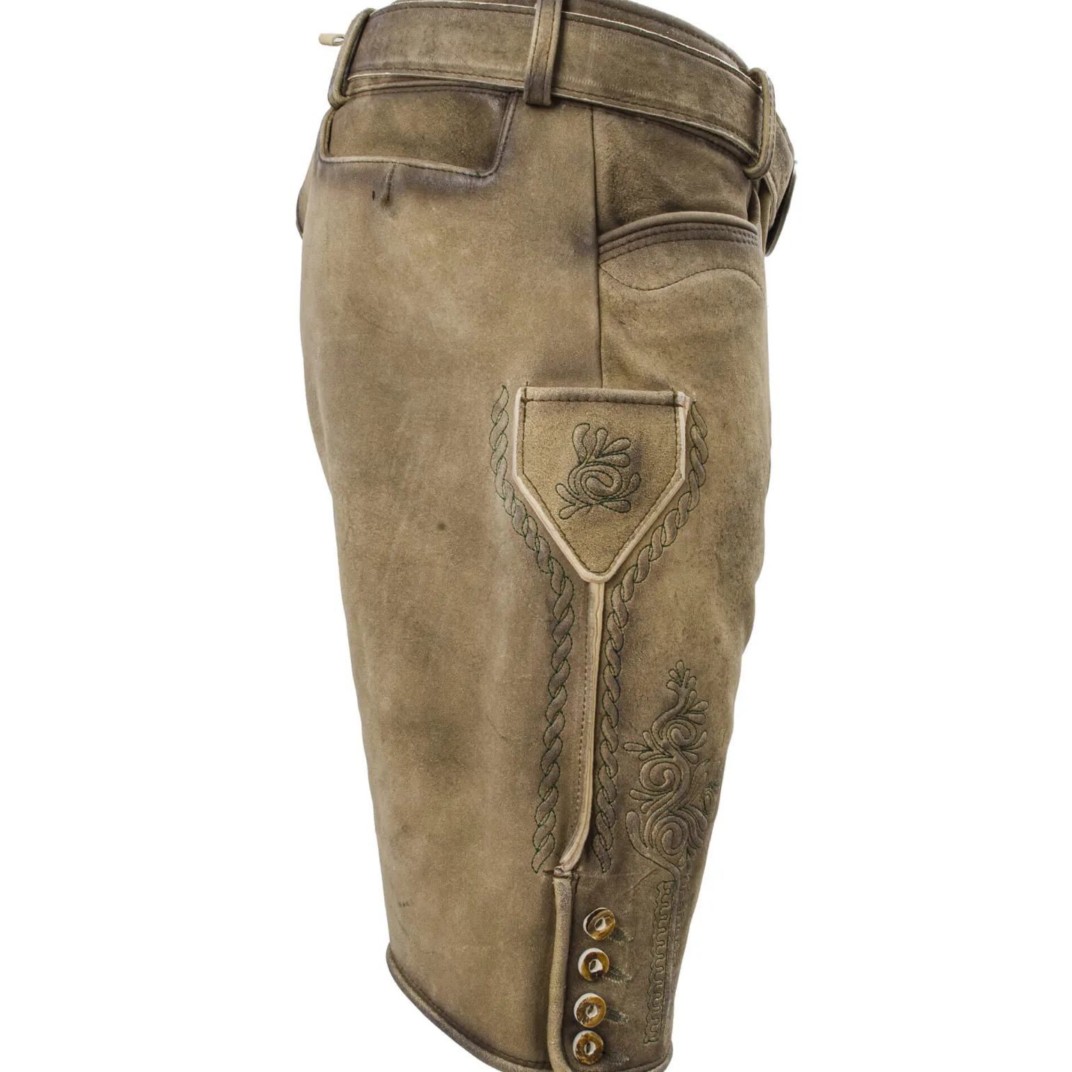 Sale Herren Hirschlederhose "Hirschvogel", Hell Herren Lederhosen