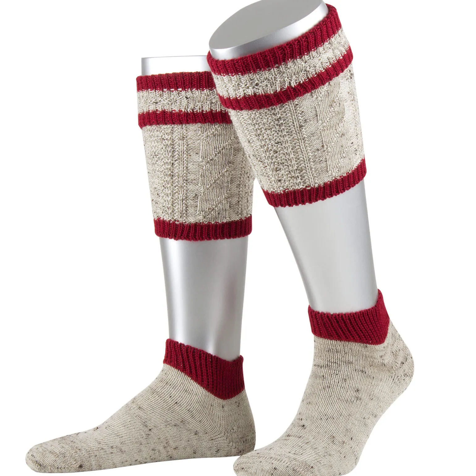 Online Herren Loferl-Set Loden-Tweed 2-teilig, Mittelmeliert-Bordeaux Herren Socken