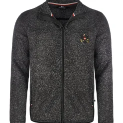 Hot Herren Strickfleece Jacke "Österreich", Anthrazit Herren Jacken