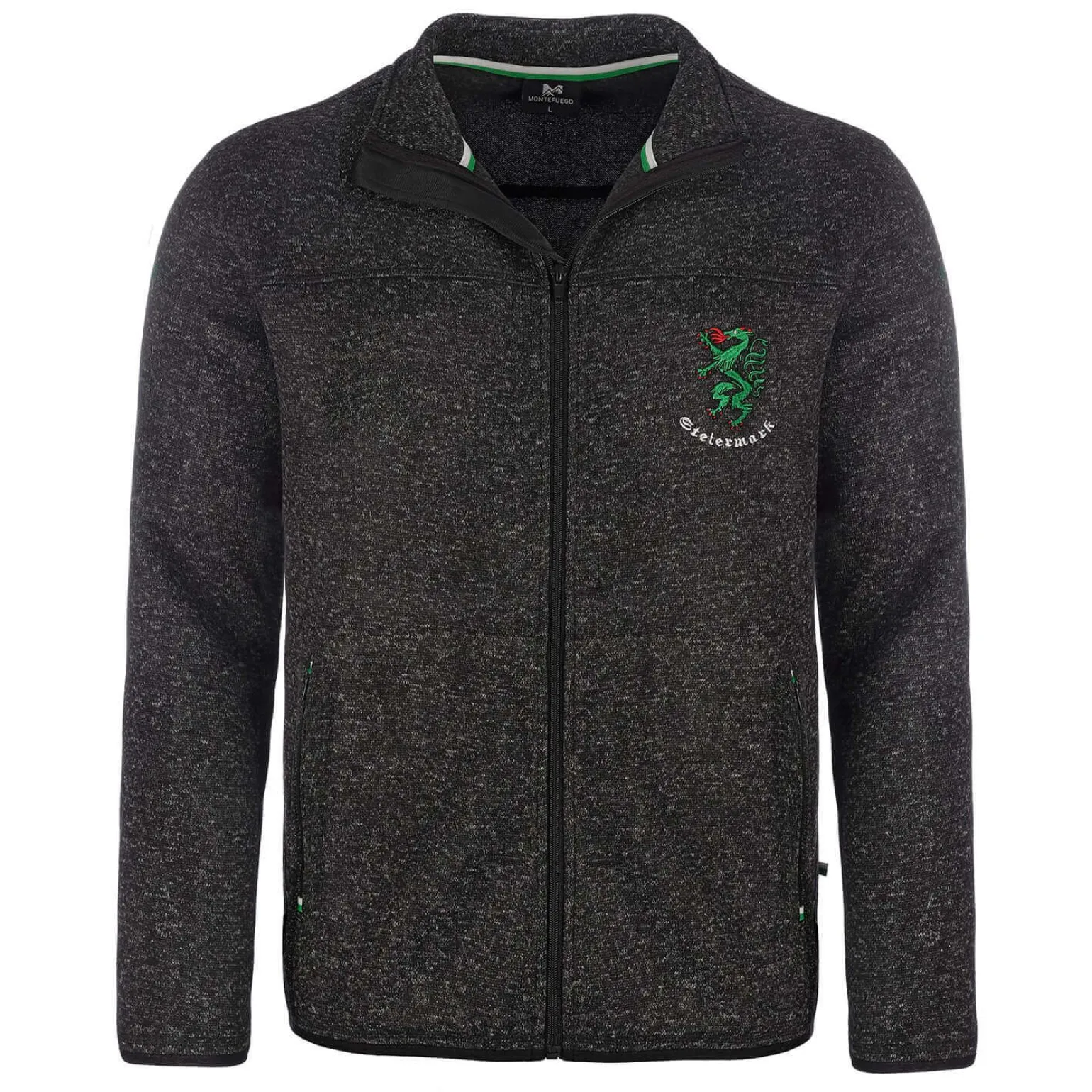 Sale Herren Strickfleece Jacke "Steiermark", Anthrazit Herren Jacken