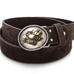 Flash Sale Ledergürtel "Hirschkopf", Herren Accessoires