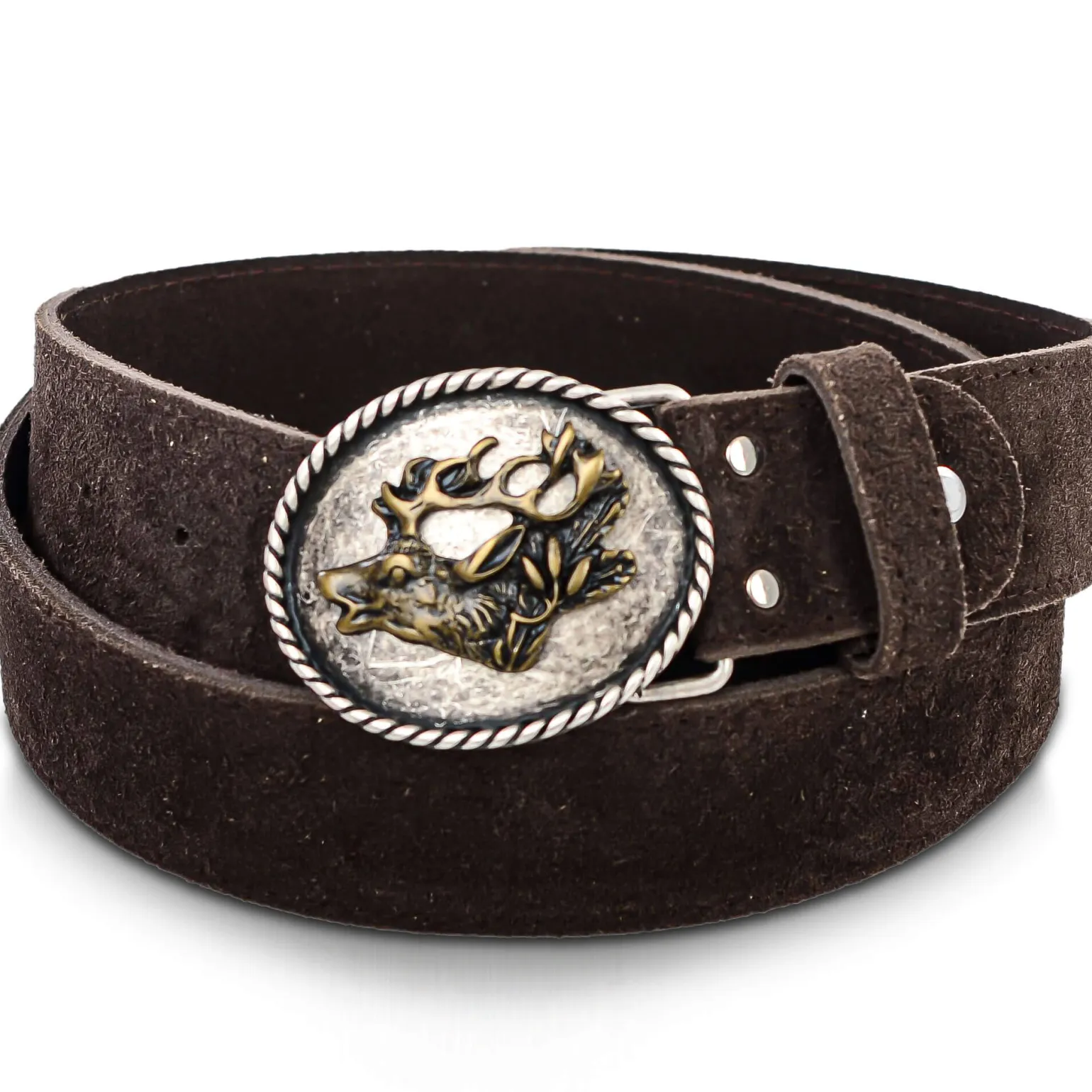 Flash Sale Ledergürtel "Hirschkopf", Herren Accessoires