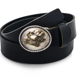 Best Ledergürtel "Hirschkopf", Herren Accessoires